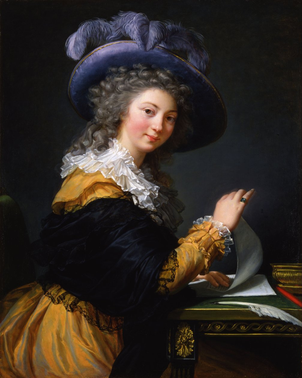 Porträtt av grevinnan av Ceres av Elisabeth Louise Vigee Lebrun