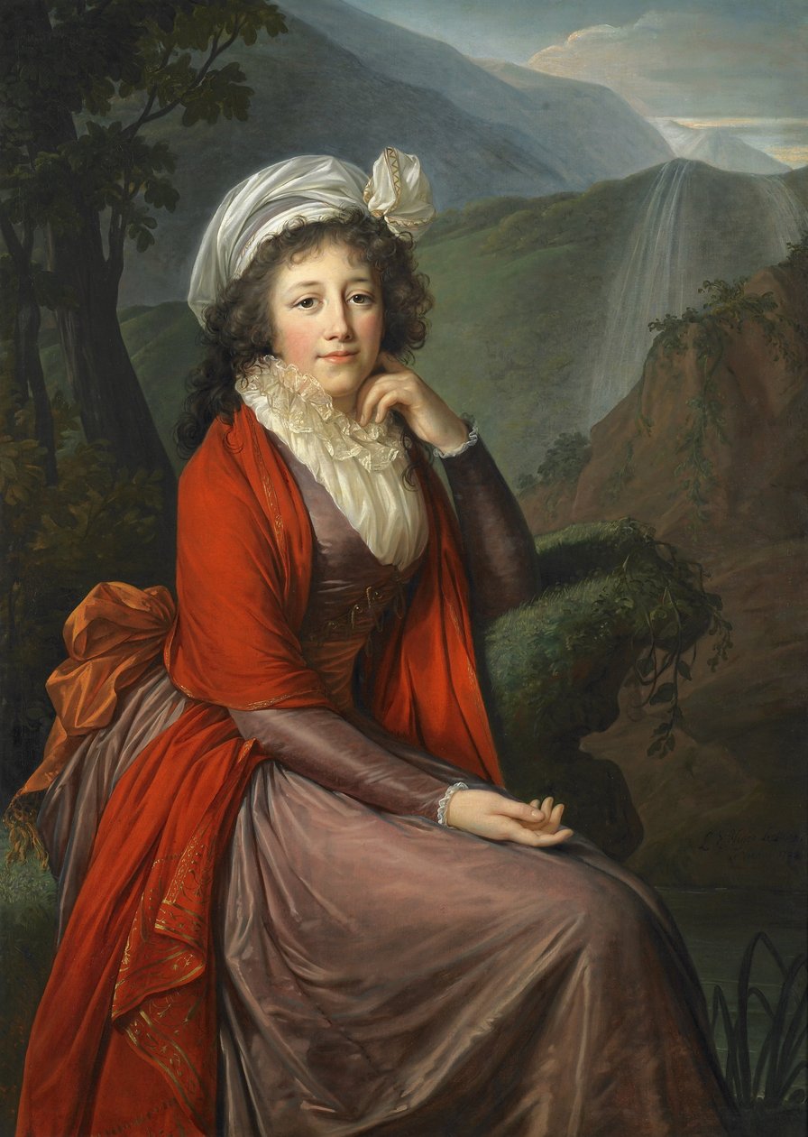Porträtt av grevinnan Maria Theresia Bucquoi av Elisabeth Louise Vigee Lebrun