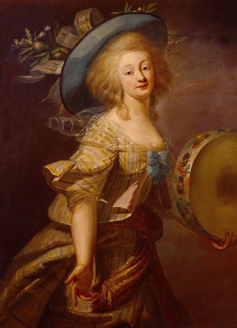 Porträtt av Marie-Anne de Cupis, även känd som La Camargo av Elisabeth Louise Vigee Lebrun