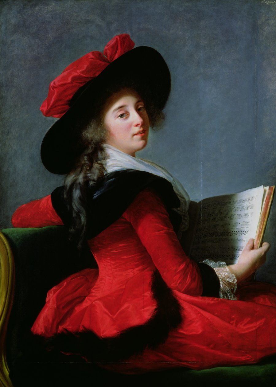 Friherrinnan av Crussol av Elisabeth Louise Vigee Lebrun
