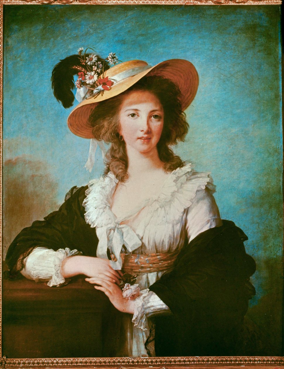 Yolande Polignac, hertiginna, nära vän till Marie Antoinette ... av Elisabeth Louise Vigee Lebrun