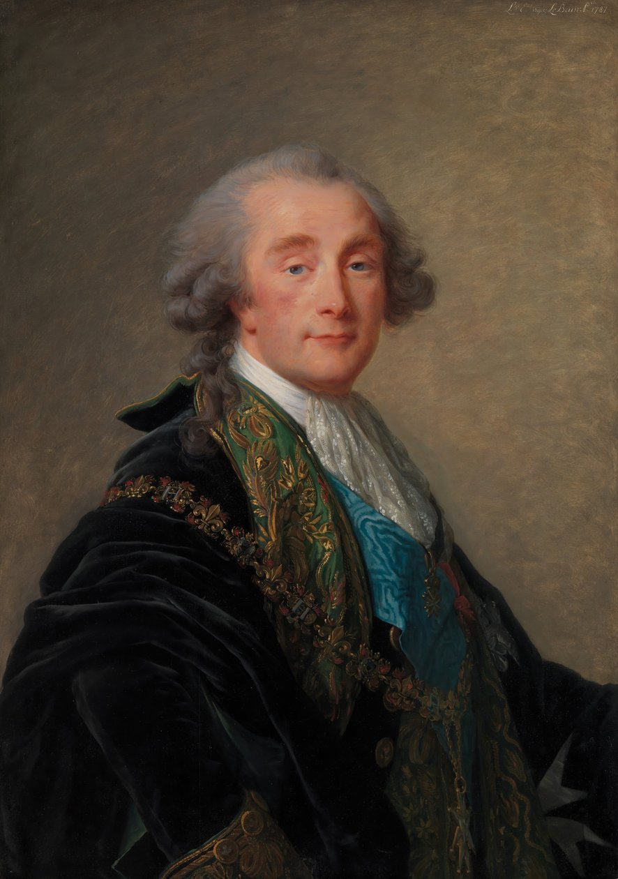 Alexandre Charles Emmanuel de Crussol-Florensac 1743-1815, 1787. av Elisabeth Louise Vigee Lebrun