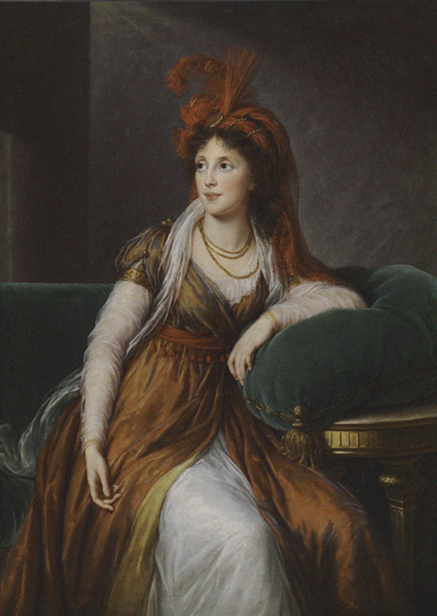 Grevinnan Anna Alexandrovs Goethe, knäprinsessan Bagrashini-Gruzinskaya 1 - 6, av Elisabeth Louise Vigee Lebrun