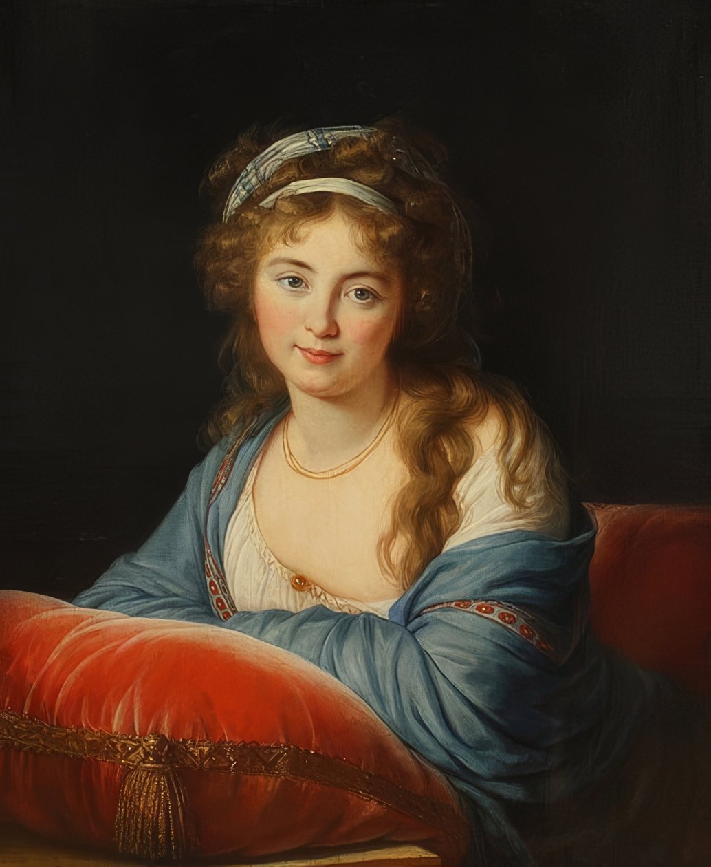 Länet Catherine Vassilievna Skavronskaya. Omkring 1795-96 av Elisabeth Louise Vigee Lebrun