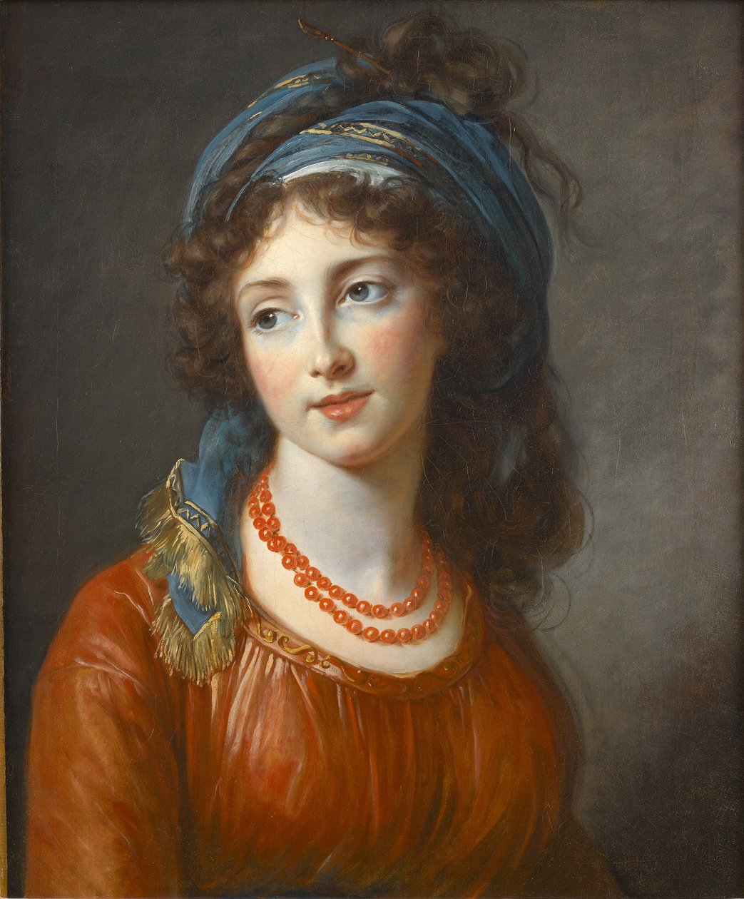 Porträtt av Aglaé de Gramont, née de Polignac 1768-1812, 1794 av Elisabeth Louise Vigee Lebrun