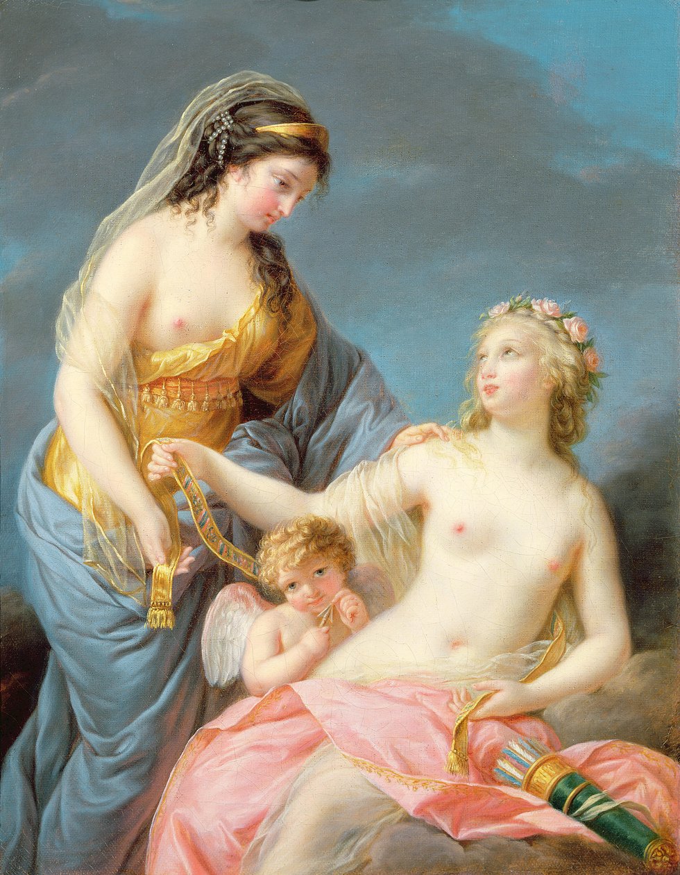Porträtt av Emma Hart som sybil av Elisabeth Louise Vigee Lebrun