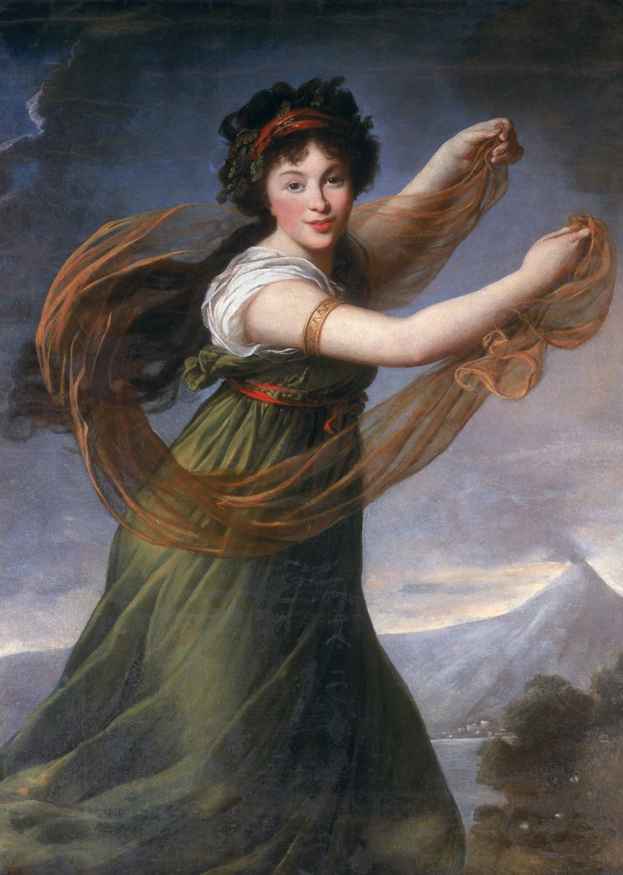Porträtt av Pelagia Sapiezyna, 1794 av Elisabeth Louise Vigee Lebrun