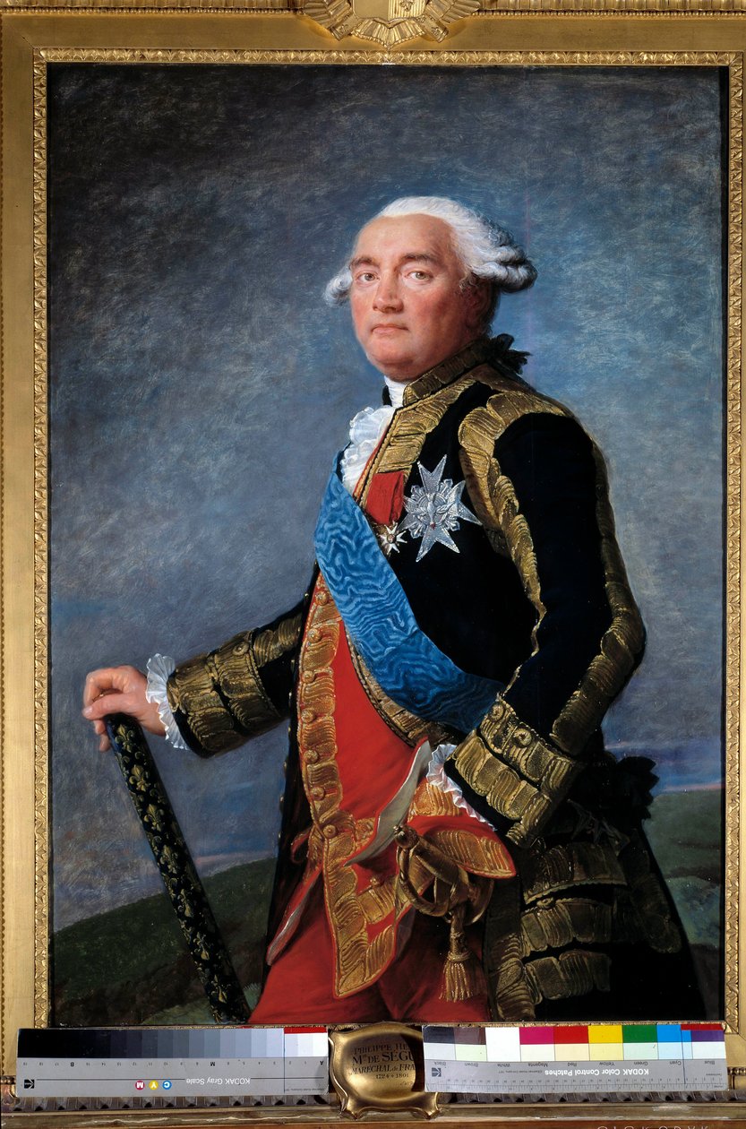 Porträtt av Philippe Henri, Marquis de Segur (1724-1801) marechal of France Minister Målning av Marie Elisabeth Louise Vigee Le Brun (eller Vigee-Lebrun eller Vigee Lebrun) (1755-1842). 1789. Storlek 1,15x0,81 m. - Porträtt av Philippe Henri, markis av Seg av Elisabeth Louise Vigee Lebrun