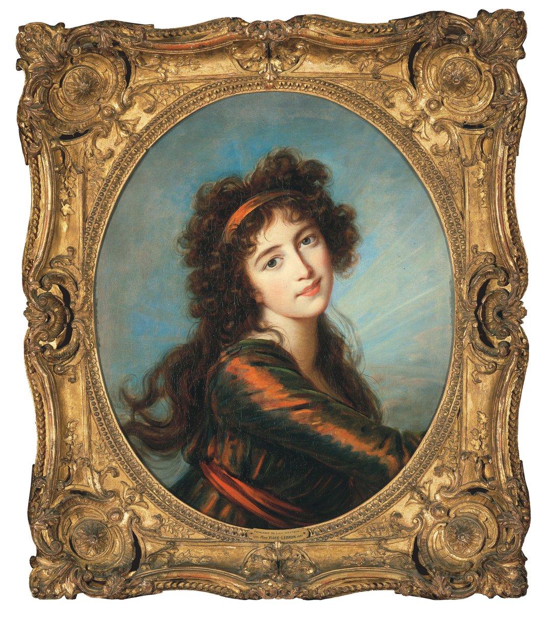Porträtt av prinsessan Caroline de Liechtenstein av Elisabeth Louise Vigee Lebrun