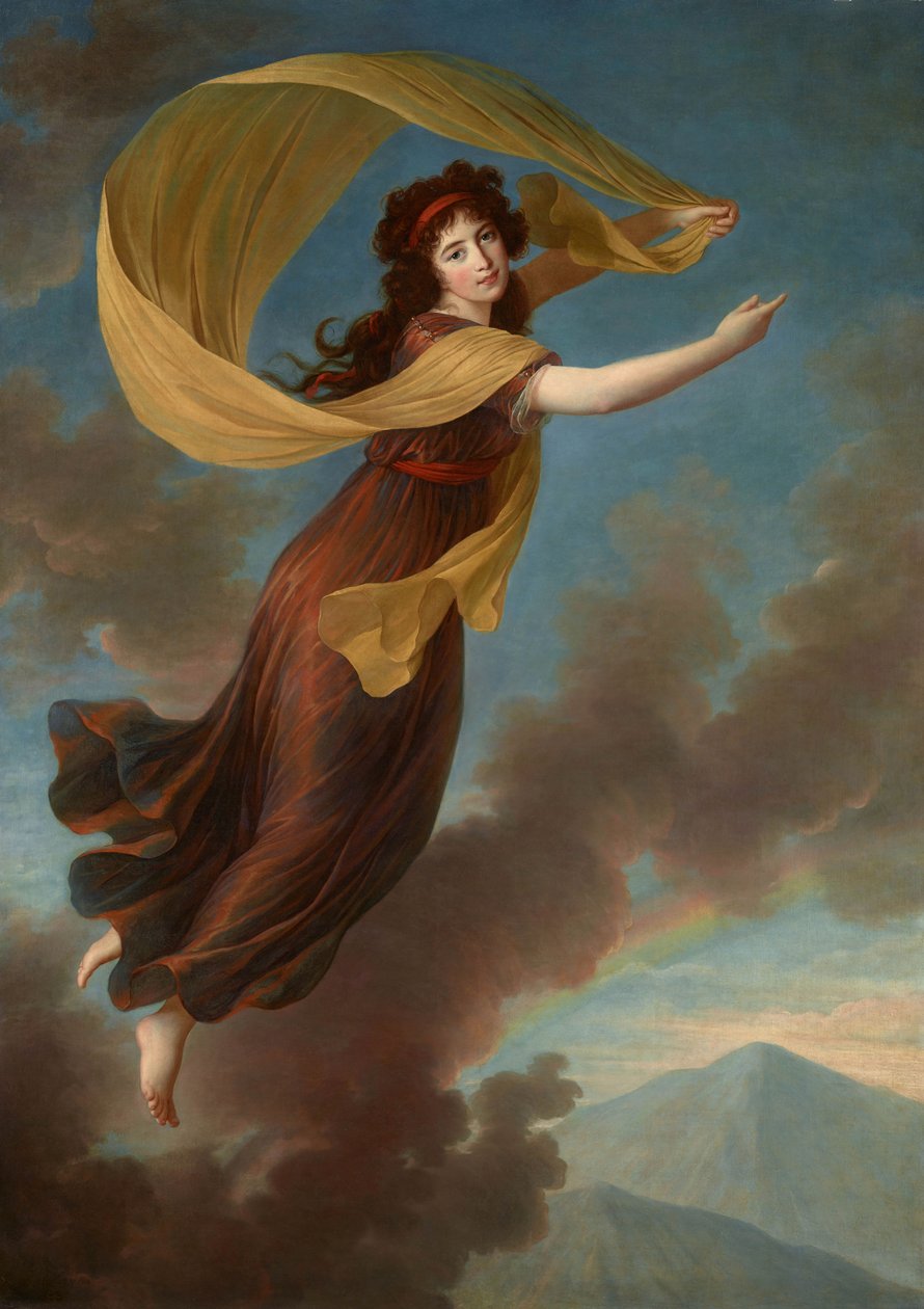 Porträtt av prinsessan Karoline von Liechtenstein, född grevinna von Manderscheid-Blankenheim 1768-1833 av Elisabeth Louise Vigee Lebrun