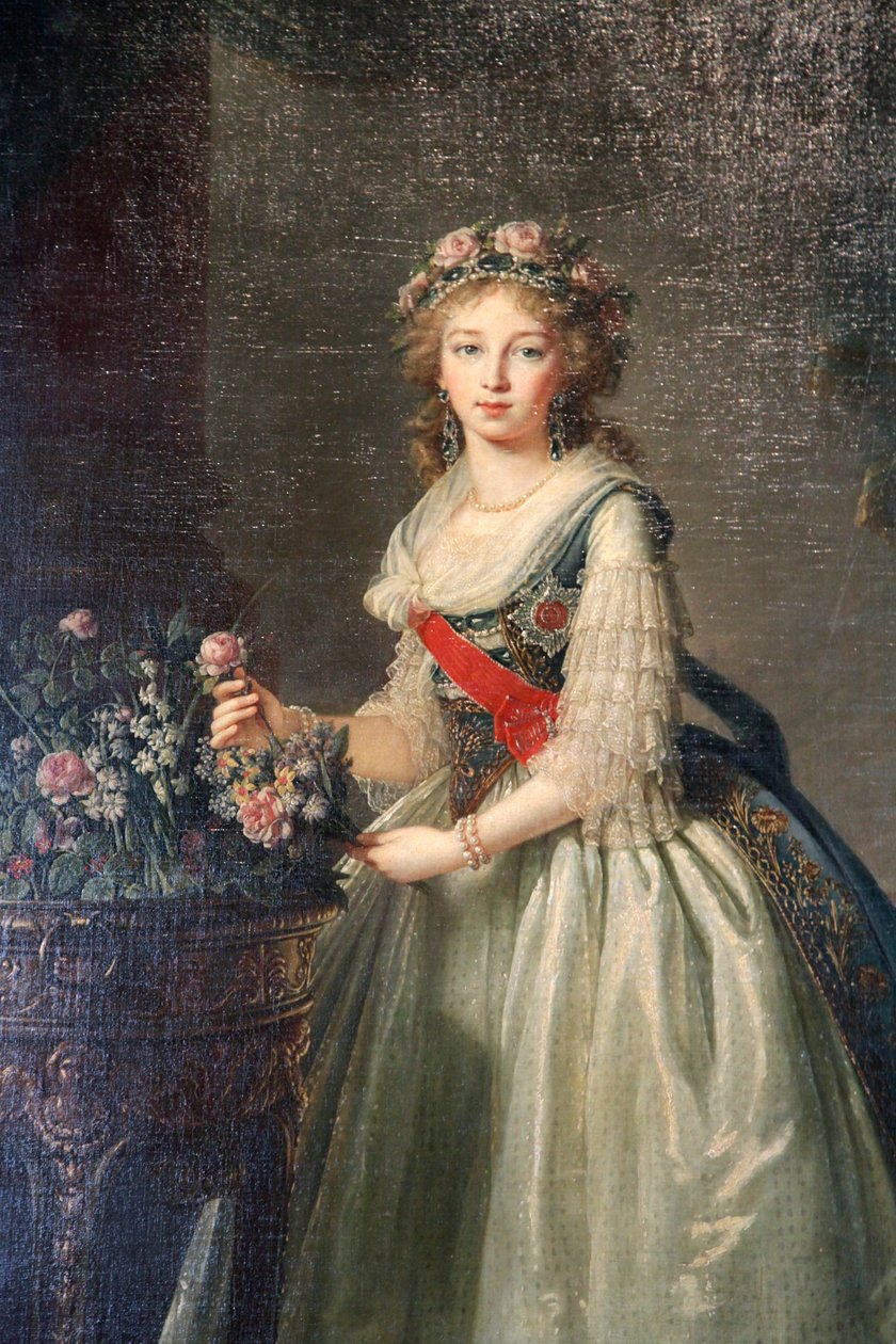 "Porträtt av storhertiginnan Elizabeth Alexeyevna", 1795. av Elisabeth Louise Vigee Lebrun