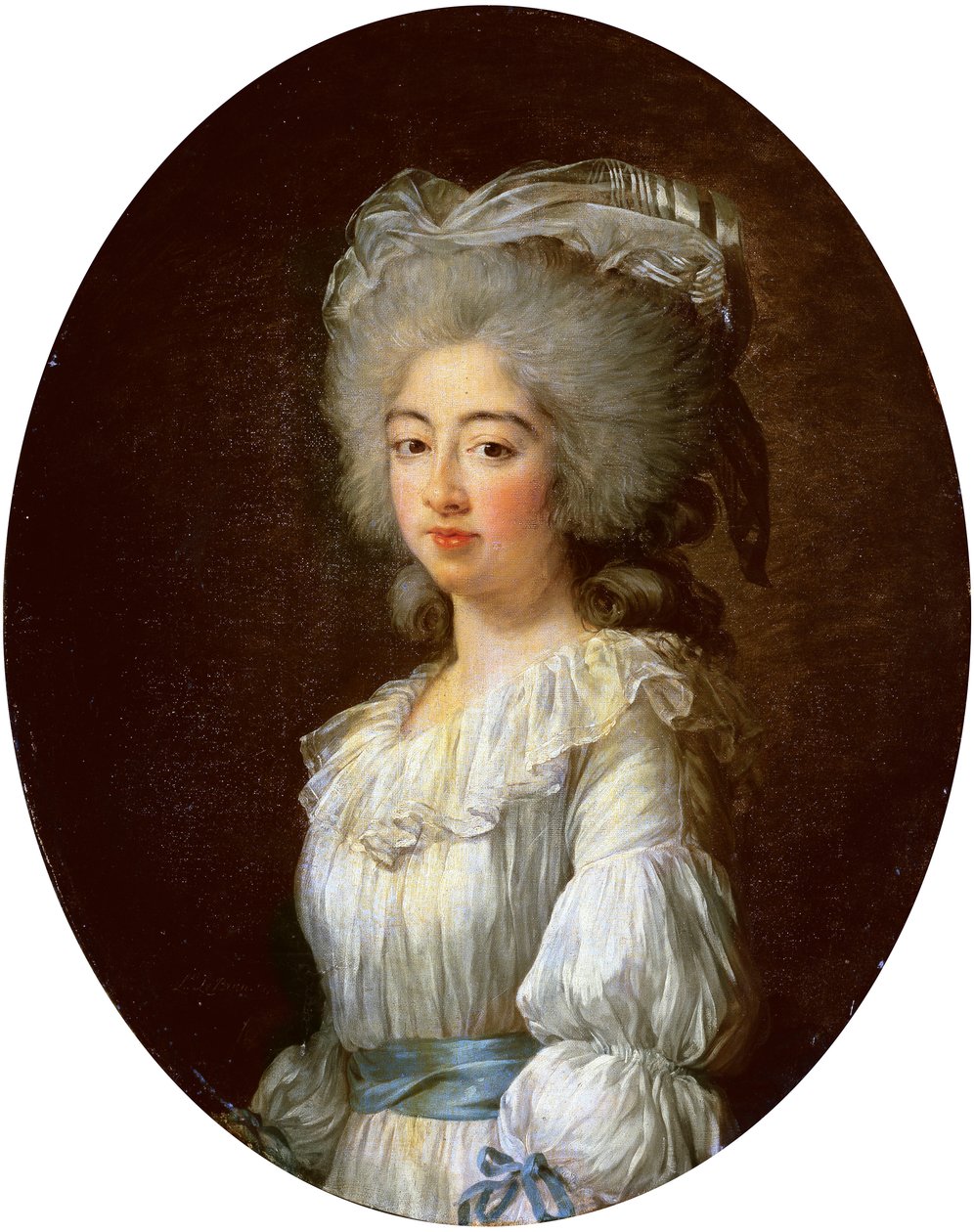 Porträtt av Louise Marie Josephine, Comtesse de Provence, senare drottning av Frankrike av Elisabeth Louise Vigee Lebrun