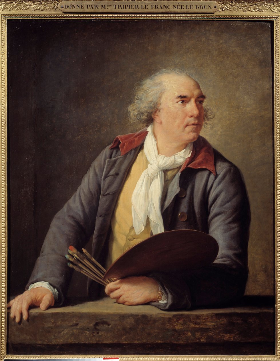 Porträtt av målaren Hubert Robert (1733-1808). Målning av Marie Elisabeth Louise Vigee Le brun (eller Vigee-Lebrun eller Vigee Lebrun) (1755-1842) av Elisabeth Louise Vigee Lebrun