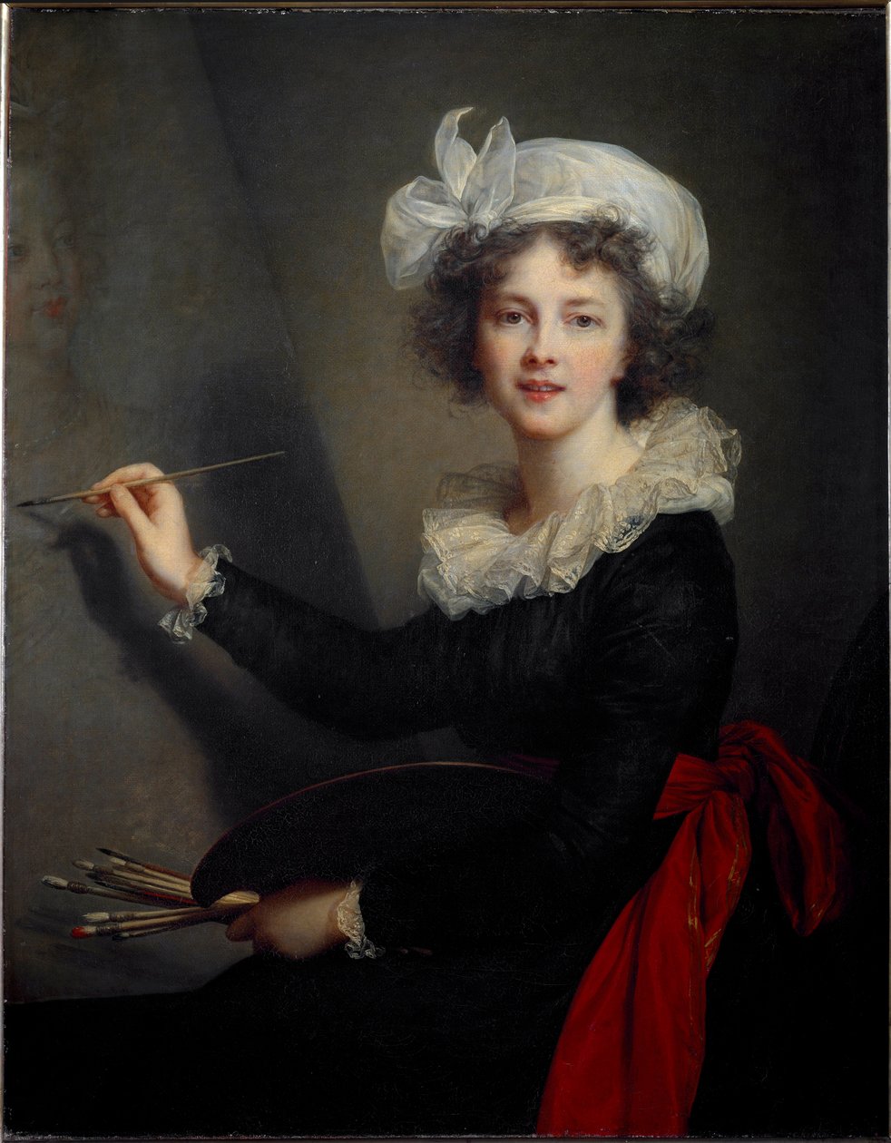 Självporträtt, ca 1791 (olja på duk) av Elisabeth Louise Vigee Lebrun