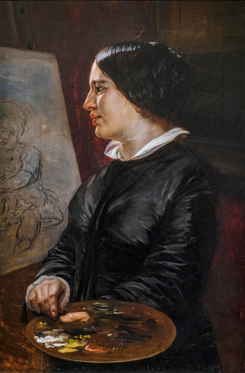 Självporträtt av Elisabeth Maria Anna Jerichau-Baumann