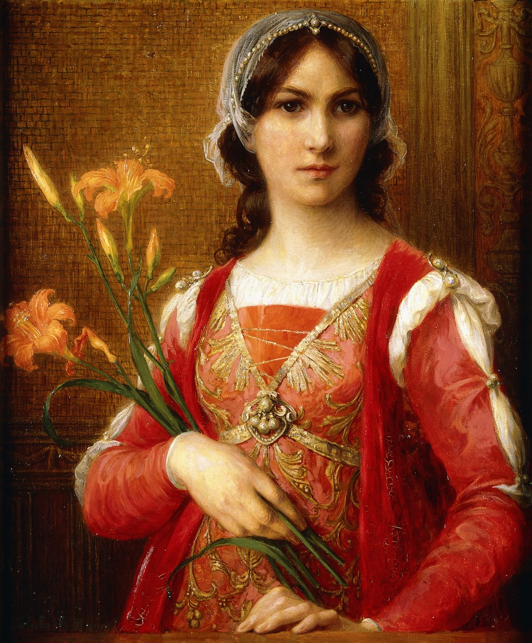 Beatrix Portinari, ca 1913 (olja på duk) av Elisabeth Sonrel
