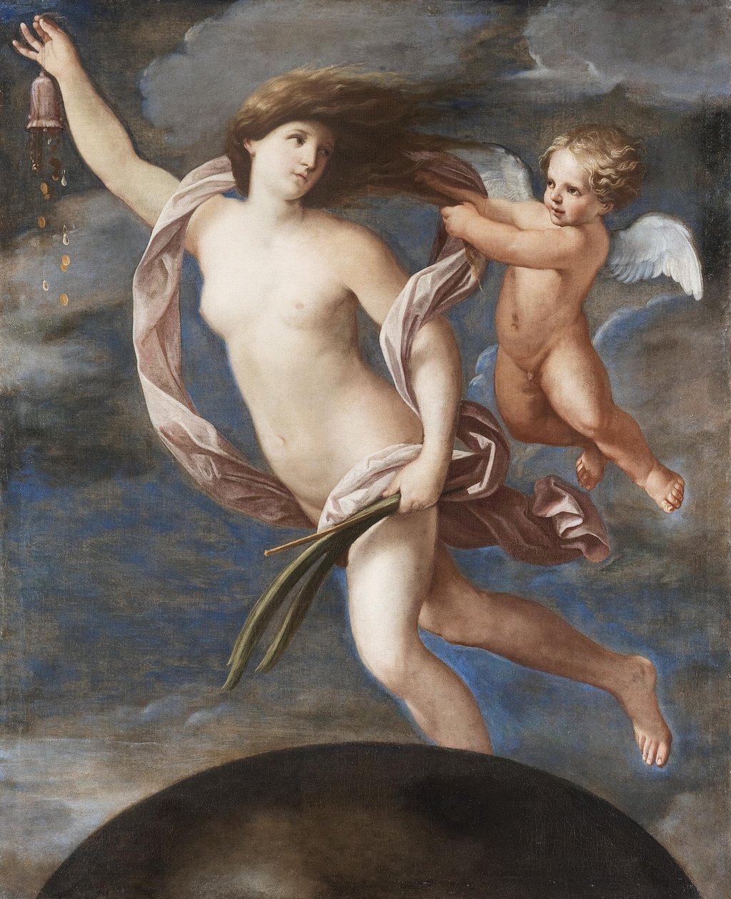 Fortuna och Cupid av Elisabetta Sirani