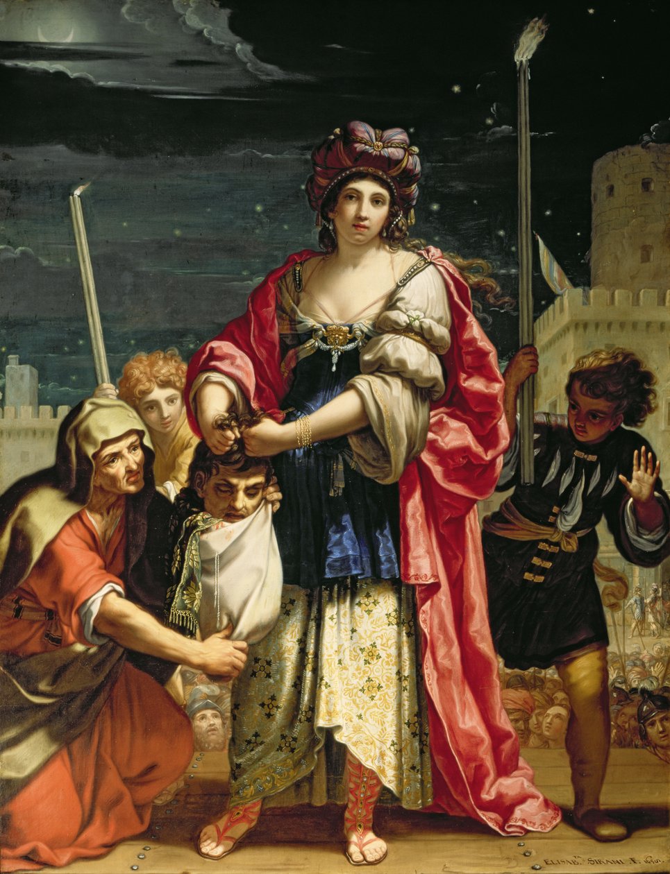Judith med huvudet av Holofernes av Elisabetta Sirani