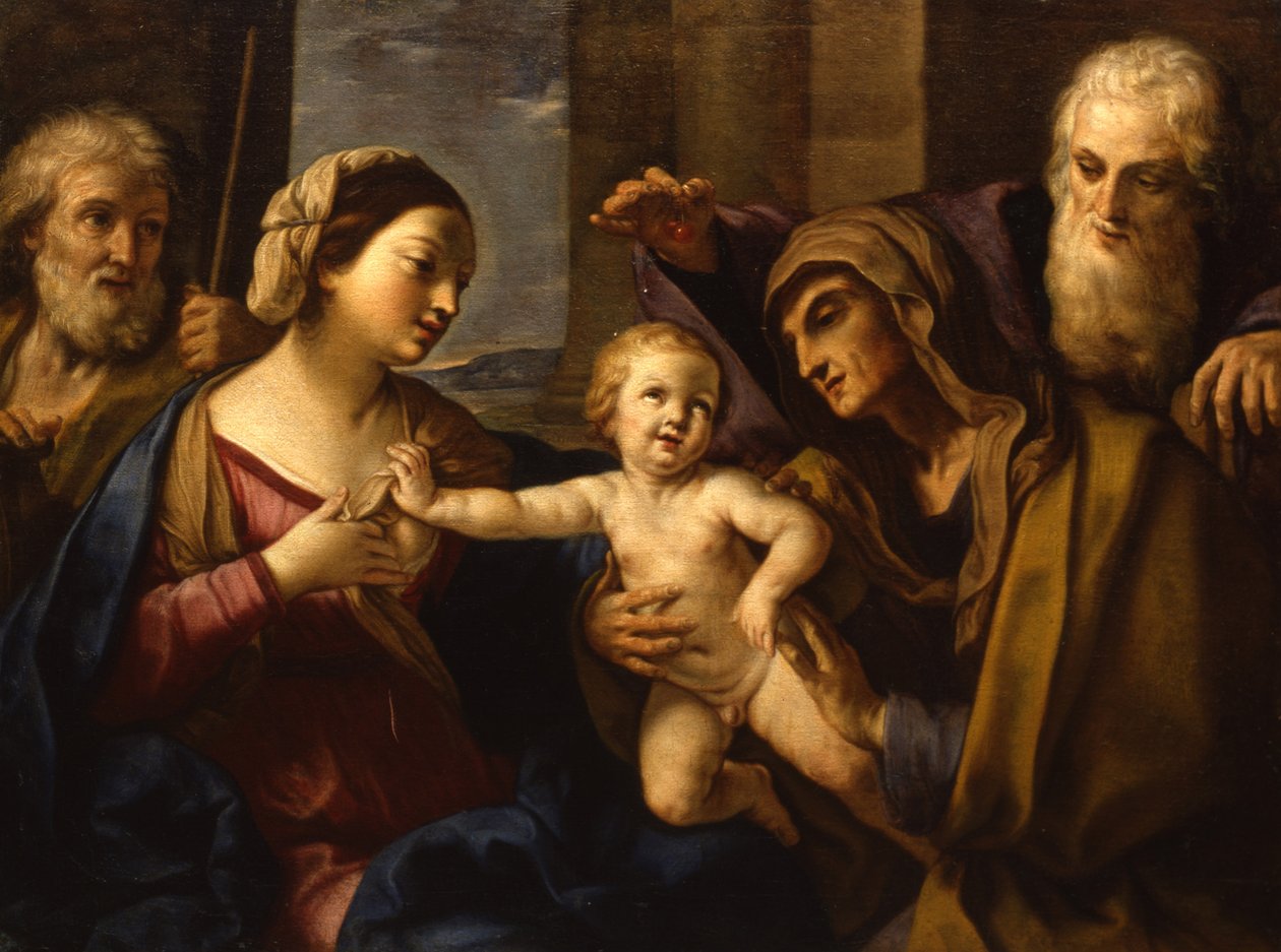 Den heliga familjen av Elisabetta Sirani