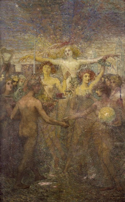 Instruction Human Solidarity - Panel of the National Library of Brazil av Eliseu Visconti