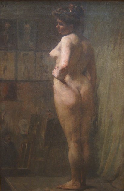 Model posing av Eliseu Visconti