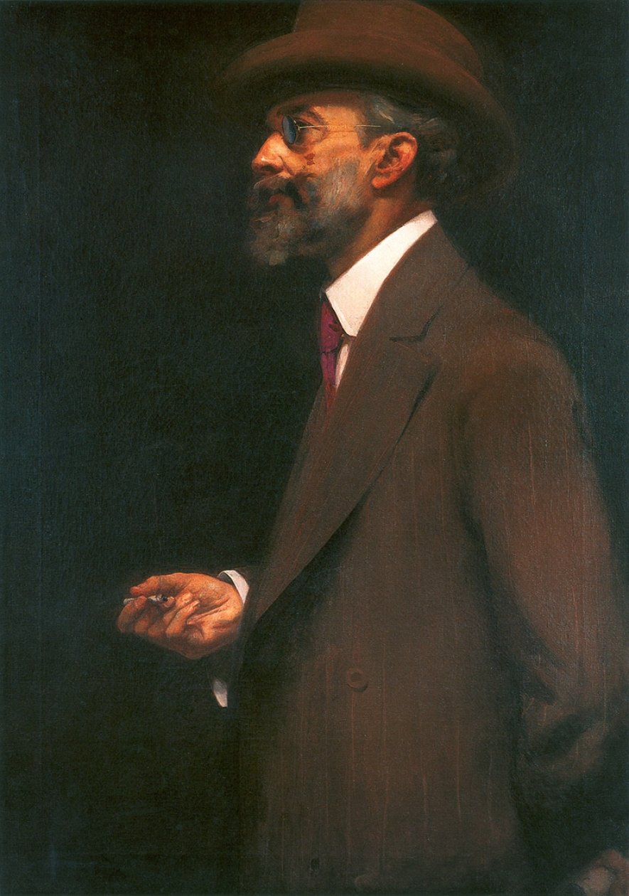 Portrait of the art critic Luis Gonzaga Duque Estrada av Eliseu Visconti