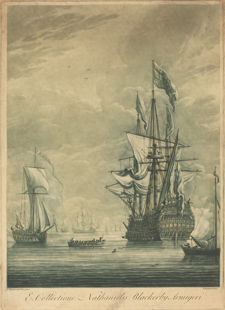 Fraktscen från Nathaniel Blackerbys samling, 1720-talet. av Elisha Kirkall