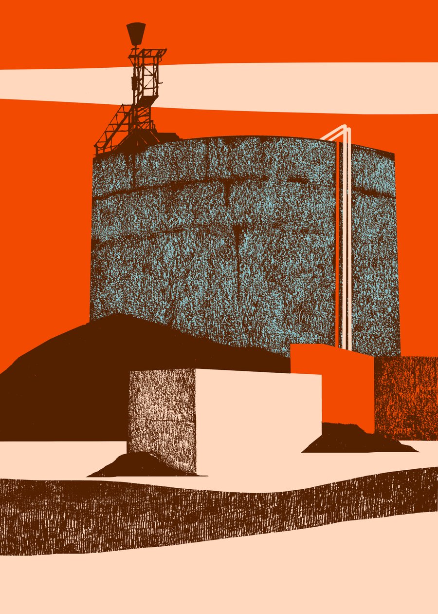 Container, 2014 (screenprint) av Eliza Southwood