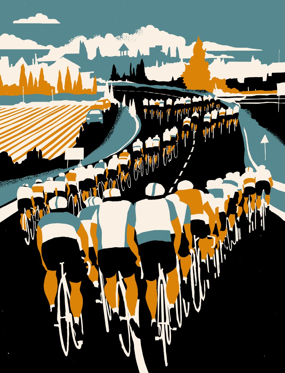 Echelon, 2013 (screen print) sverige av Eliza Southwood