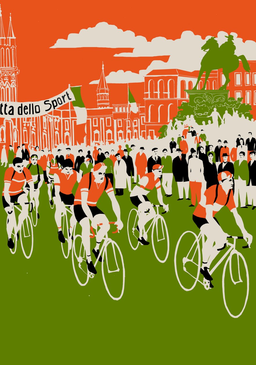 Giro, 2013 (screentryck) av Eliza Southwood