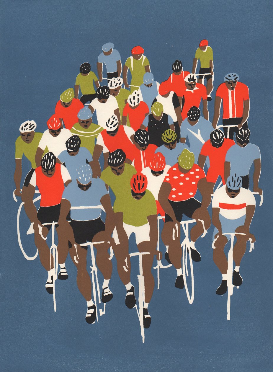 Gruppetto, 2014 (screenprint) av Eliza Southwood