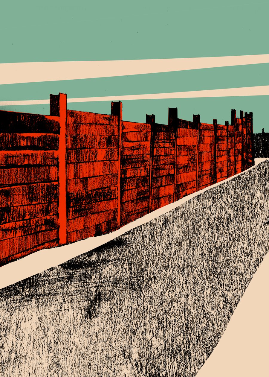 Jarrah Wall, 2014 (screenprint) av Eliza Southwood