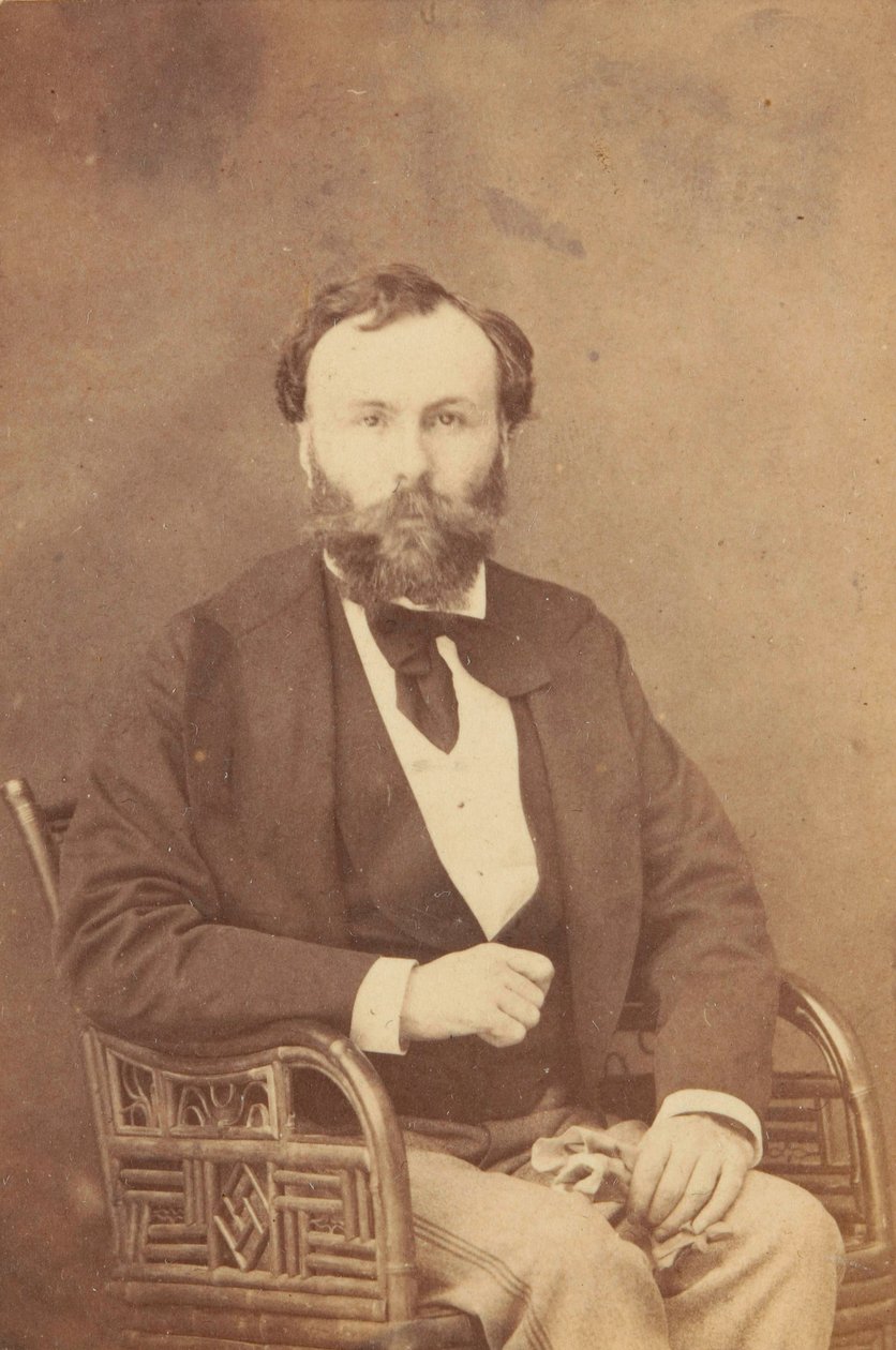 Porträtt av Gustave Moreau 1826-1898, 1874. av Éliza de Romilly