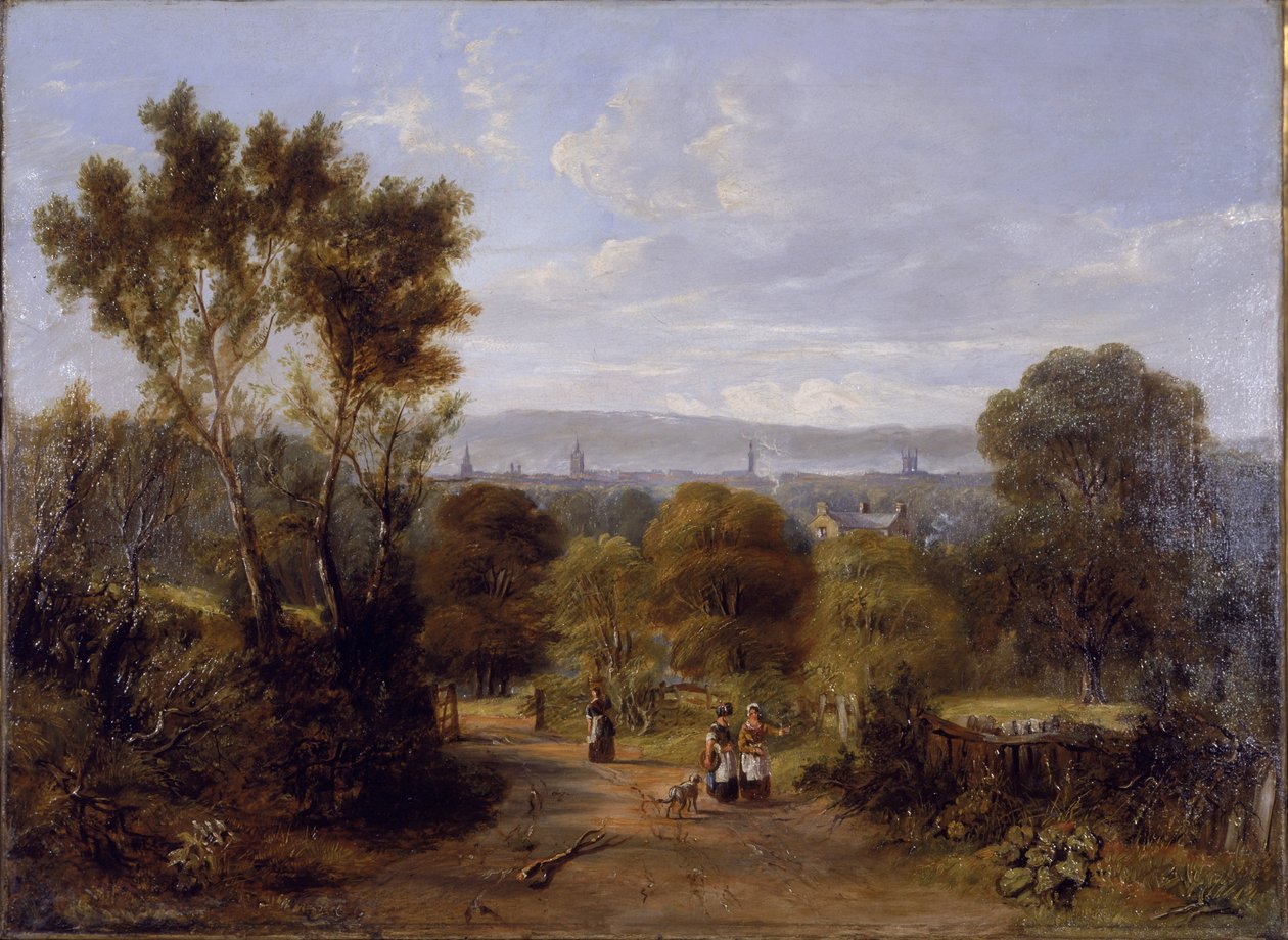 Utsikt i Jesmond, ca 1845 av Elizabeth Burdon Sanderson
