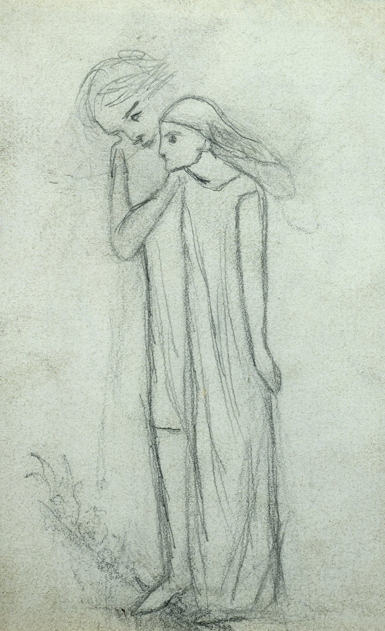 Idé till "La Belle Dame Sans Merci" (se även 200314) av Elizabeth Eleanor Siddal