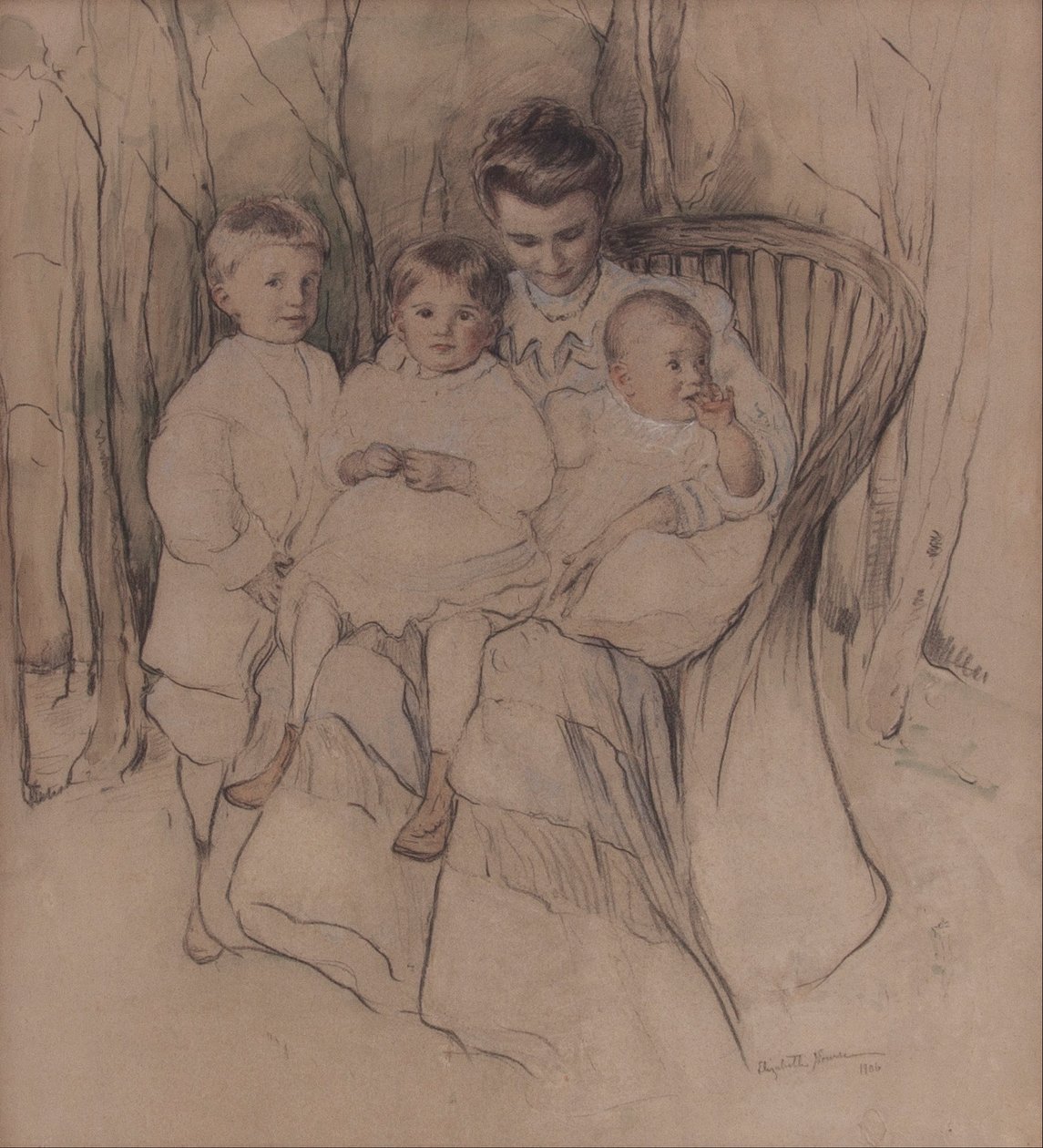 Mor och tre barn av Elizabeth Nourse
