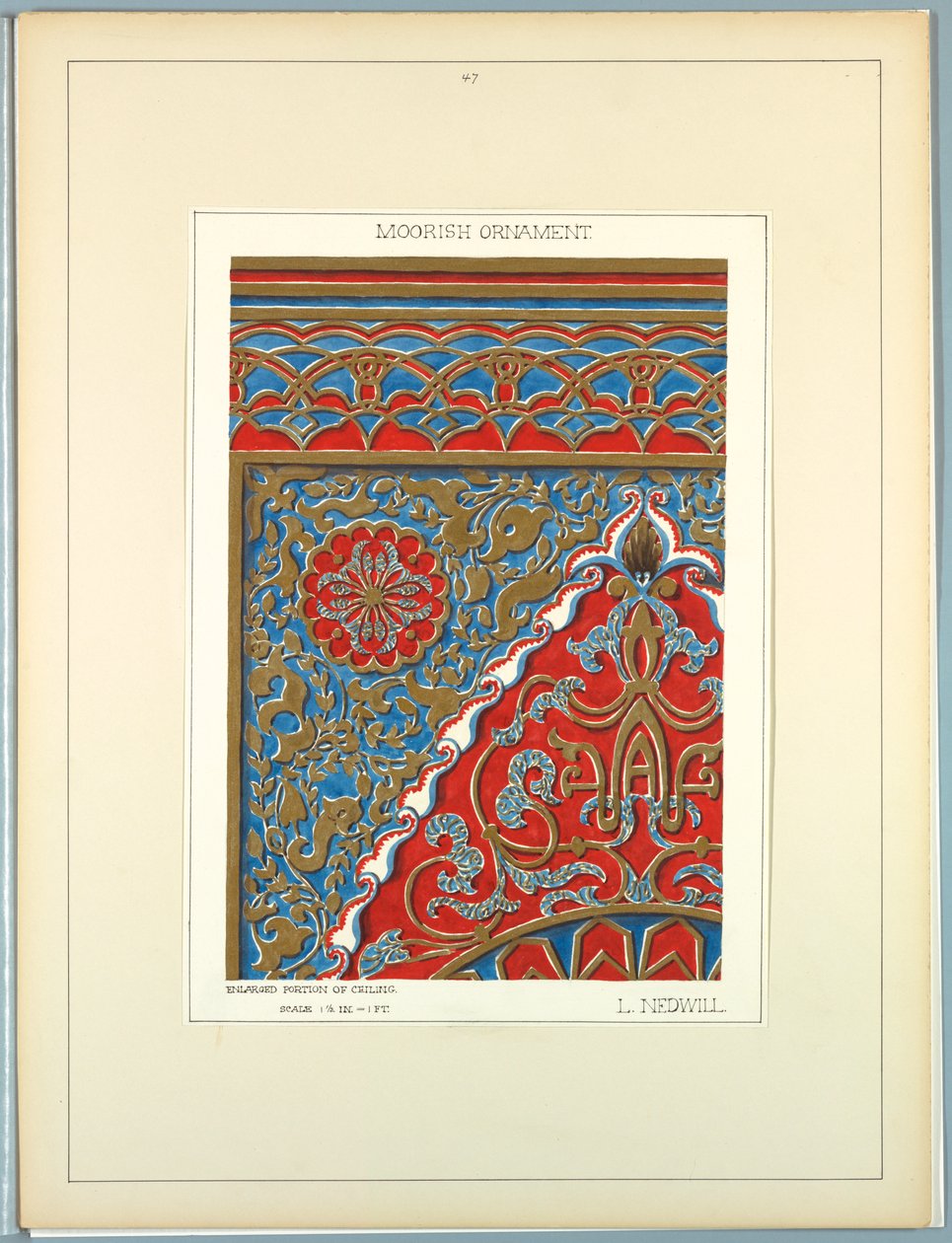 Historisk prydnad, ca. 1900 av Elizabeth A. Nedwill