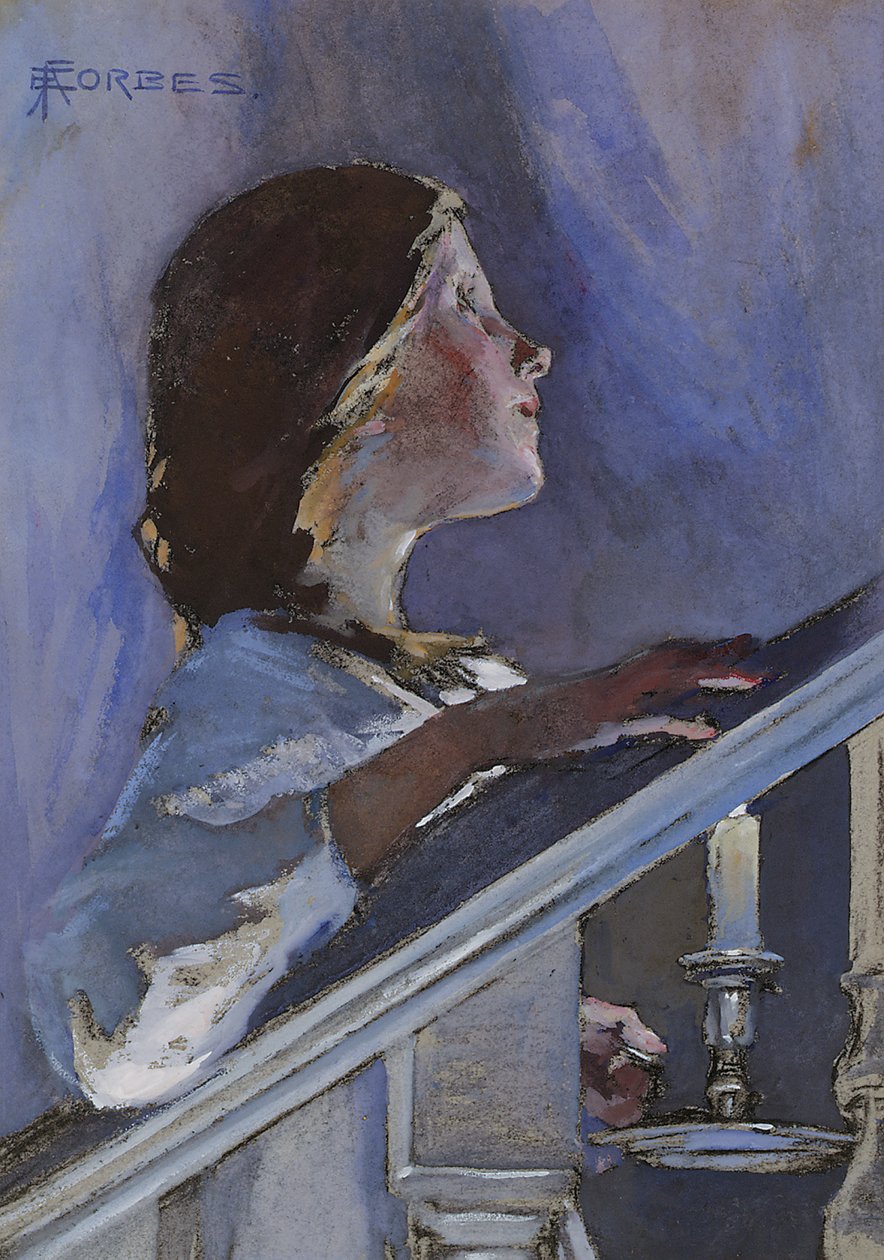Godnatt, ca 1890 av Elizabeth Adela Stanhope Forbes