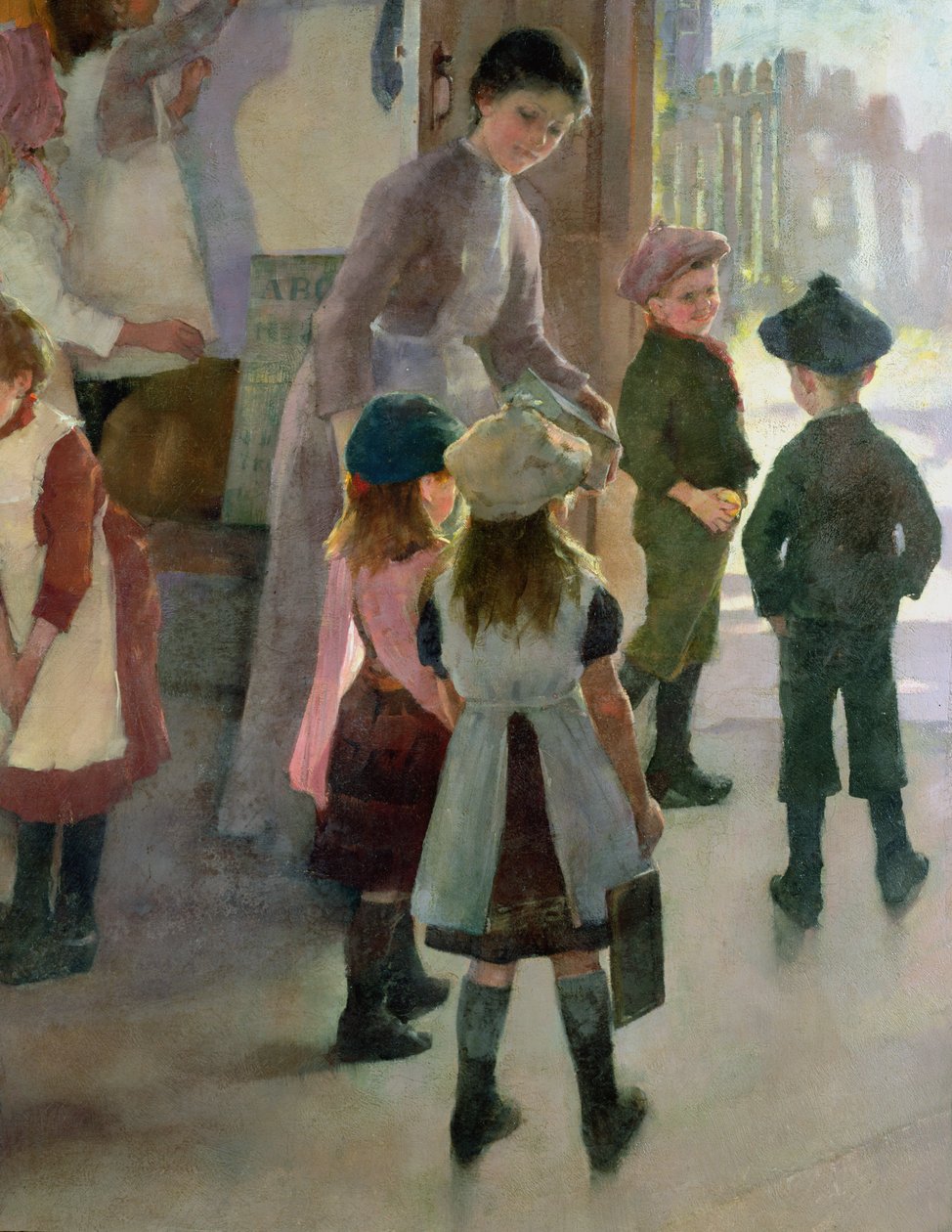 School is Out, 1889 (uppgift om 77650) av Elizabeth Adela Stanhope Forbes