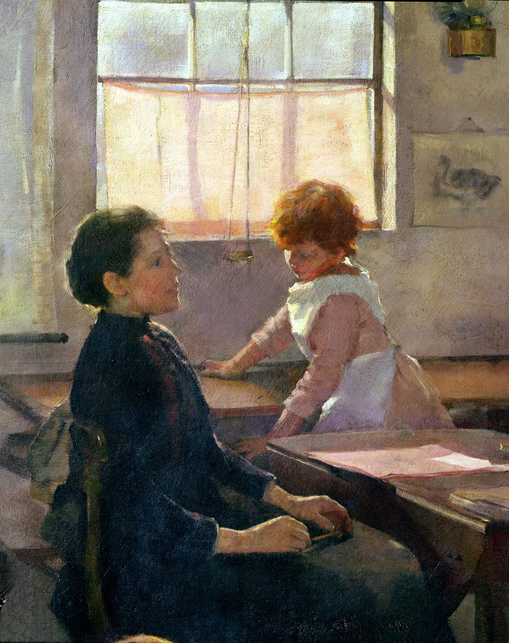 School is Out, 1889 (uppgift om 77650) av Elizabeth Adela Stanhope Forbes