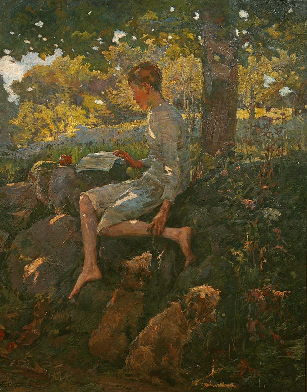 Halvhelgen, 1909 av Elizabeth Adela Stanhope Forbes
