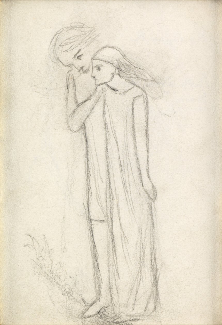 Den vackra damen utan nåd, c.1855 av Elizabeth Eleanor Siddal