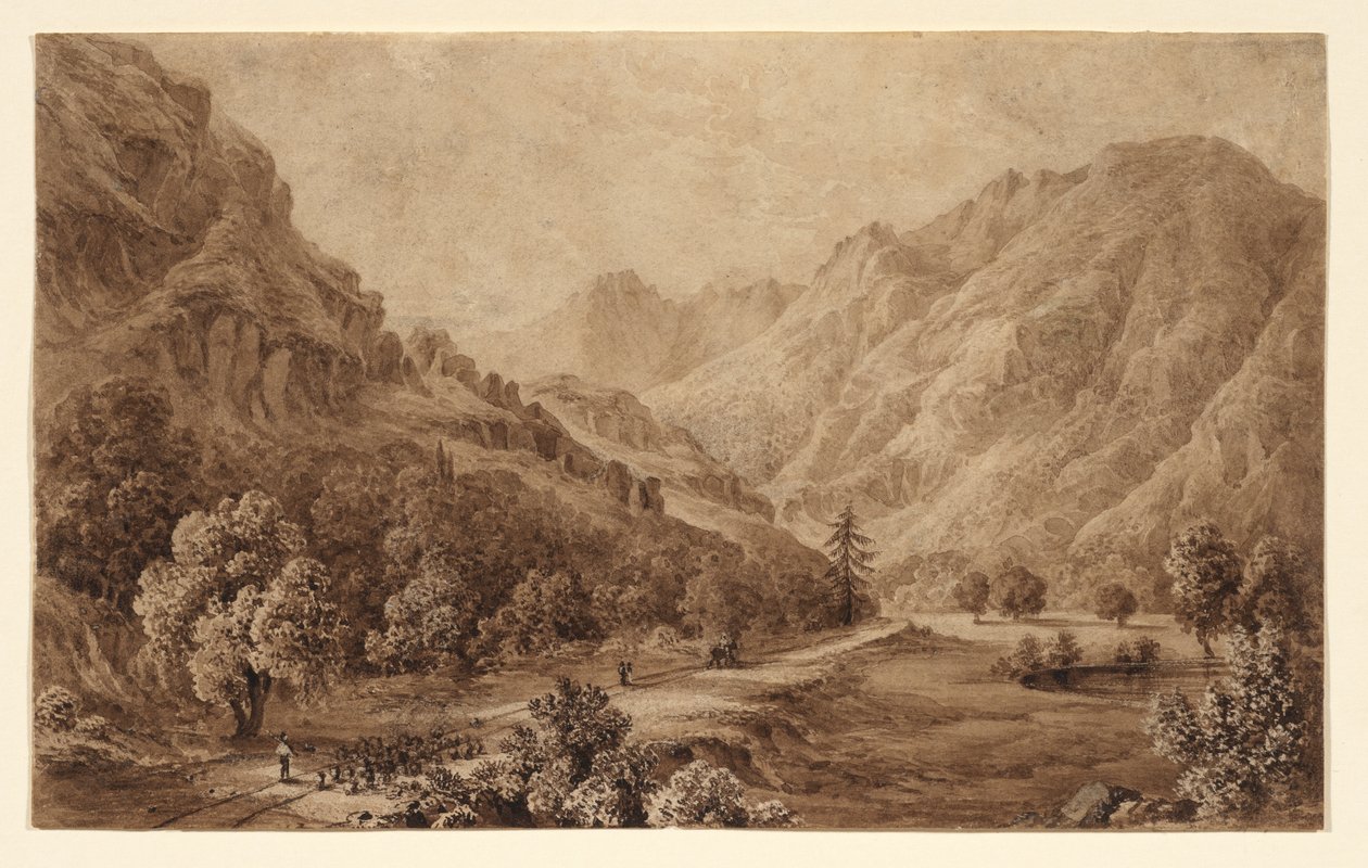 Simplon Road mellan Baveno och Gravellona av Elizabeth Frances Batty