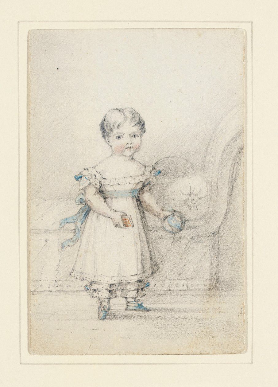 Prinsessan Victoria med en boll, 1822 av Elizabeth Keith Heathcote