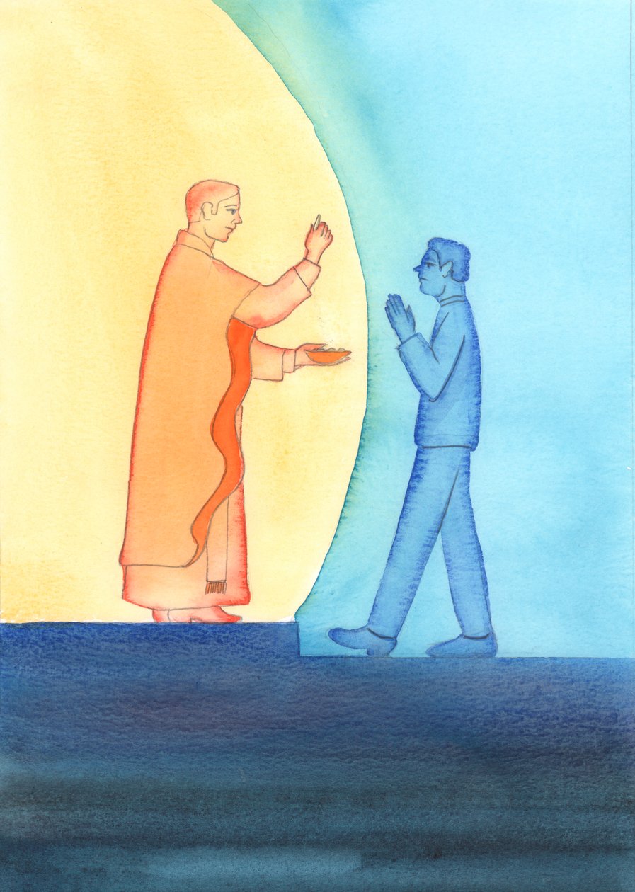 Är vi i en "State of Grace" eller inte? Det är viktigt att vi erkänner och undviker allvarlig synd, 2002 (w/c på papper) av Elizabeth Wang