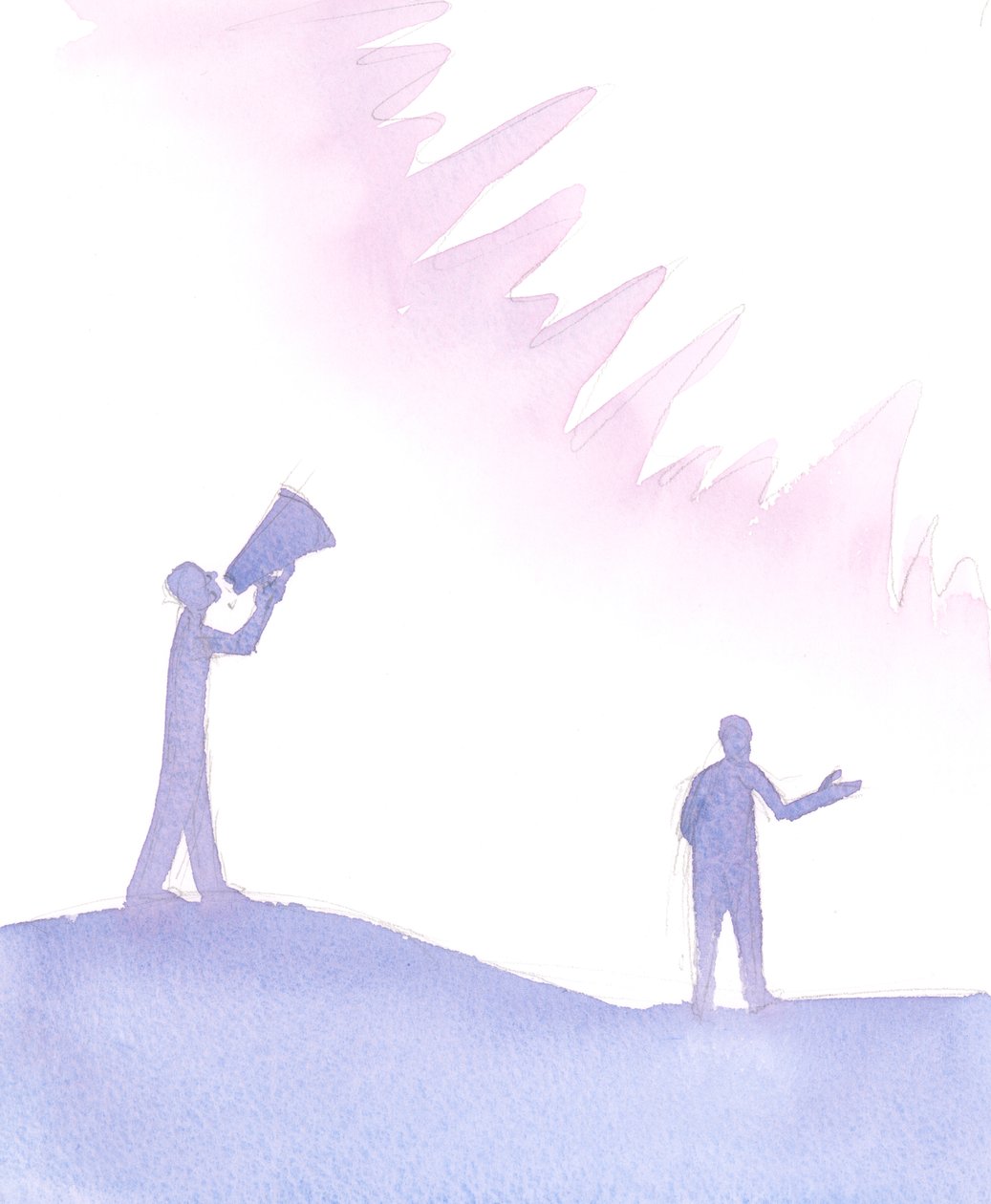 Genom vårt dop och Guds boning, får vi bönens gåva, 2004 (w/c på papper) av Elizabeth Wang
