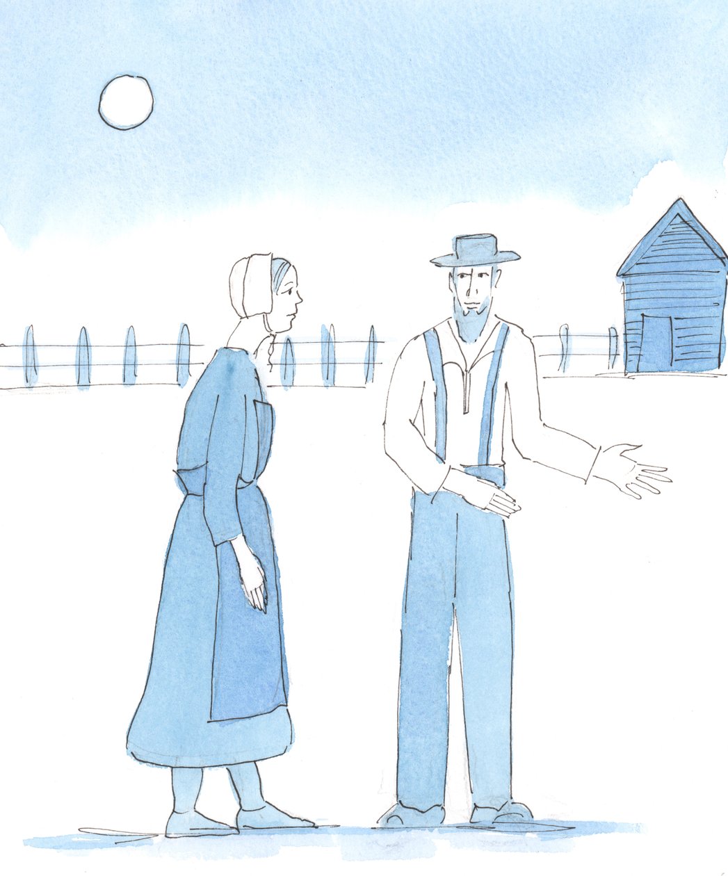 Även när katoliker i England ses som annorlunda än "vanliga" människor, som Amish är i USA, måste vi fortfarande hålla ut i vår trohet mot kyrkan och Guds lagar. , 2004 av Elizabeth Wang