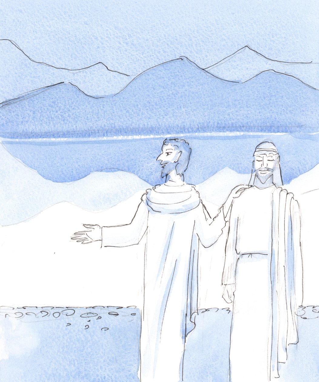 Om vi någonsin överväldigas av skam över våra tidigare liv, frestas att vara förtvivlade trots att vi är älskade och förlåtna, kan vi vara säkra på att Kristus vill att vi ska minnas hans apostlar, 2004 (w/c on pap av Elizabeth Wang