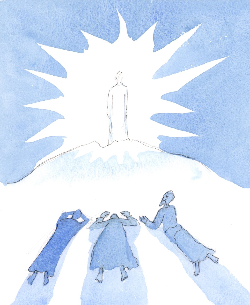 Jesus is a Divine Person, 2004 (w/c på papper) av Elizabeth Wang