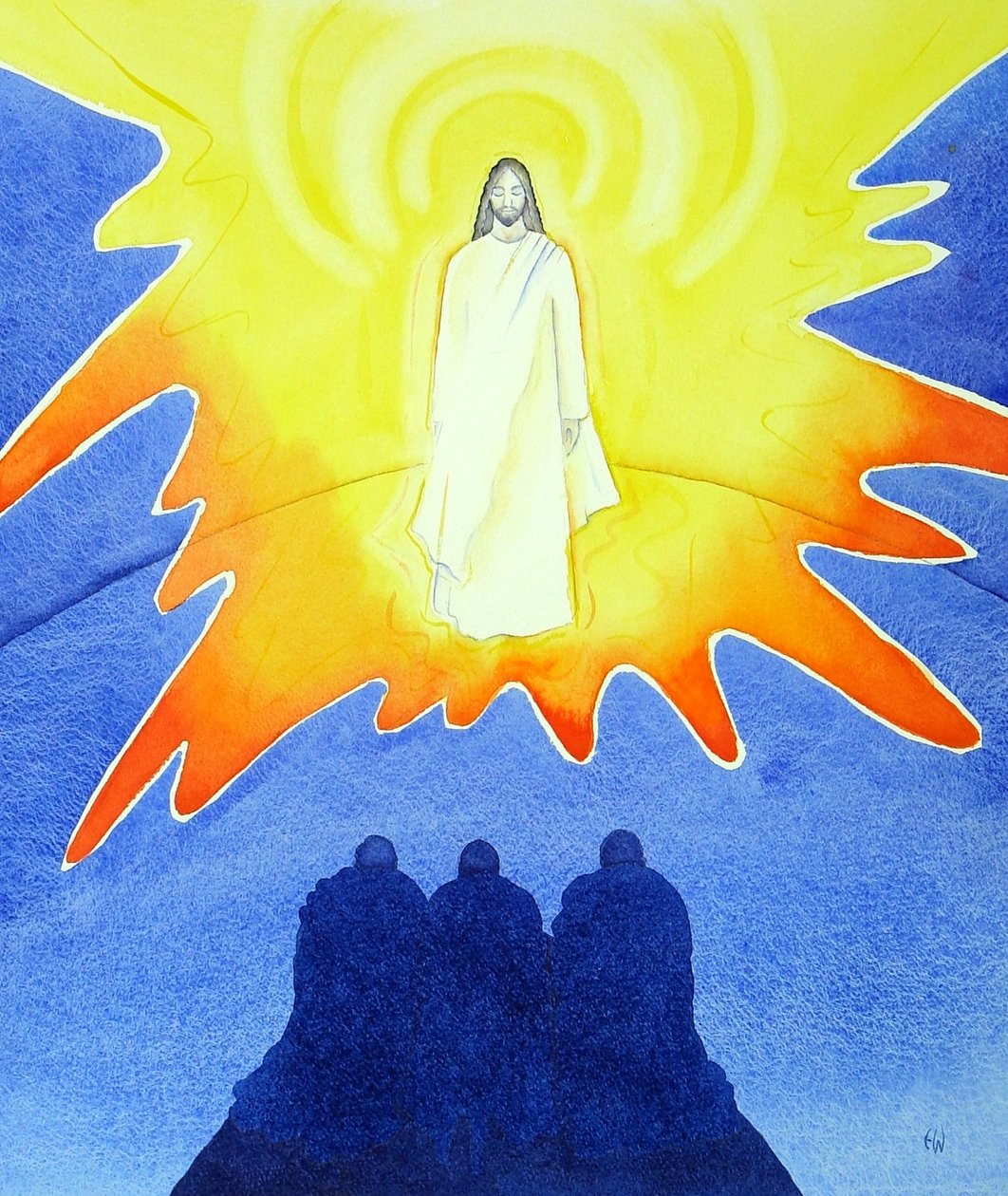 The Transfiguration, 2001 (w/c på papper) av Elizabeth Wang
